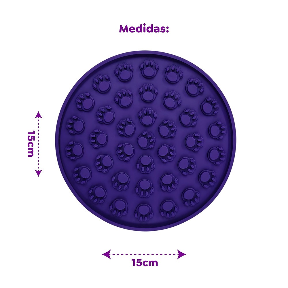 Brinquedo e Comedouro Amicus Lamb Lamb Circulo Roxo para Cães e Gatos