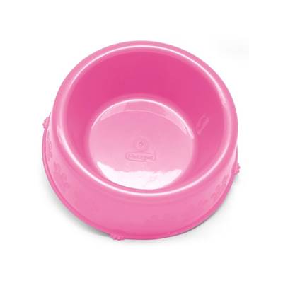 Comedouro Pet Injet Pata Rosa para Cães Filhotes 300ml