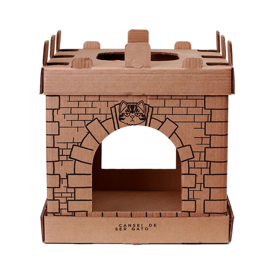 Arranhador Castelo de Papelão Cansei de Ser Gato