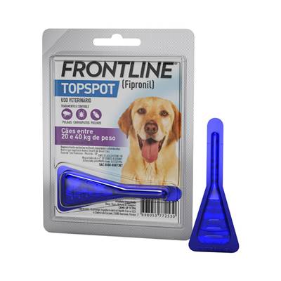Antipulgas e Carrapatos Frontline Topspot para Cães de 20kg a 40kg 1 pipeta
