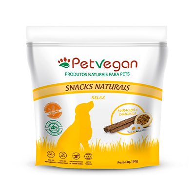 Snack PetVegan Relax para Cães Sabor Maracujá e Camomila 150g