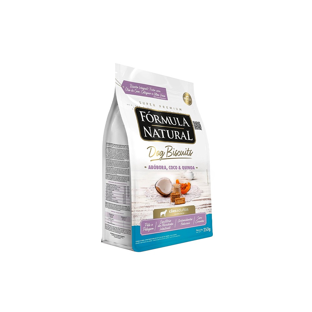 Biscoito Fórmula Natural Dog Biscuits para Cães Adultos sabor Abóbora