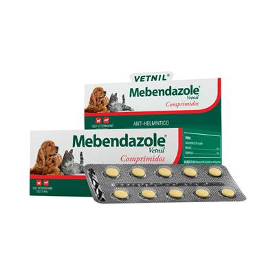Vermífugo Vetnil Mebendazole 10 comprimidos