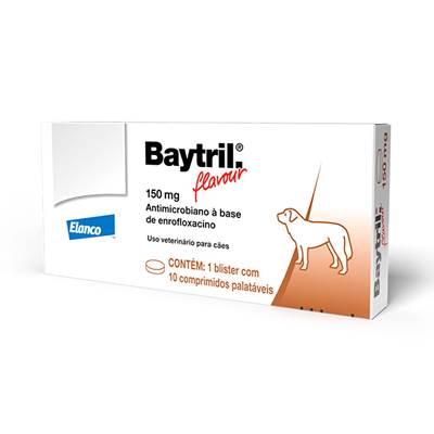 Baytril Flavour 150mg - 10 Comprimidos 150mg