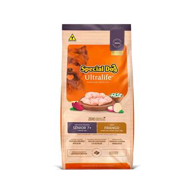 Ração Special Dog Ultralife Sênior para Cães de Raças Pequenas Sabor Frango e Arroz 3kg