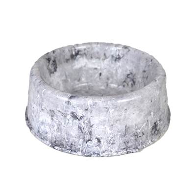 Comedouro Pet Injet Plástico Patinha Mármore Carrara para Cães 600ml