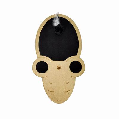 Arranhador Fábrica Pet Joy Mouse Preto para Gatos U