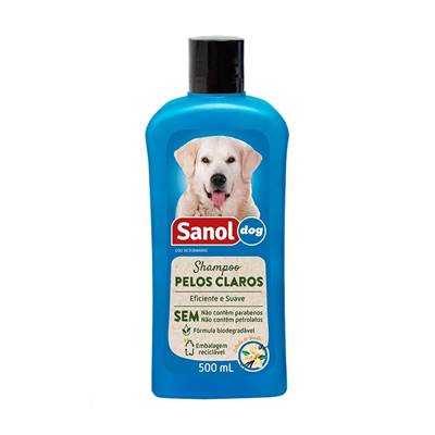 Shampoo Sanol Dog para Cães de Pelos Claros 500ml