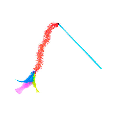 Brinquedo LCM Varinha Cat Fuzzy para Gatos - Cores Sortidas U