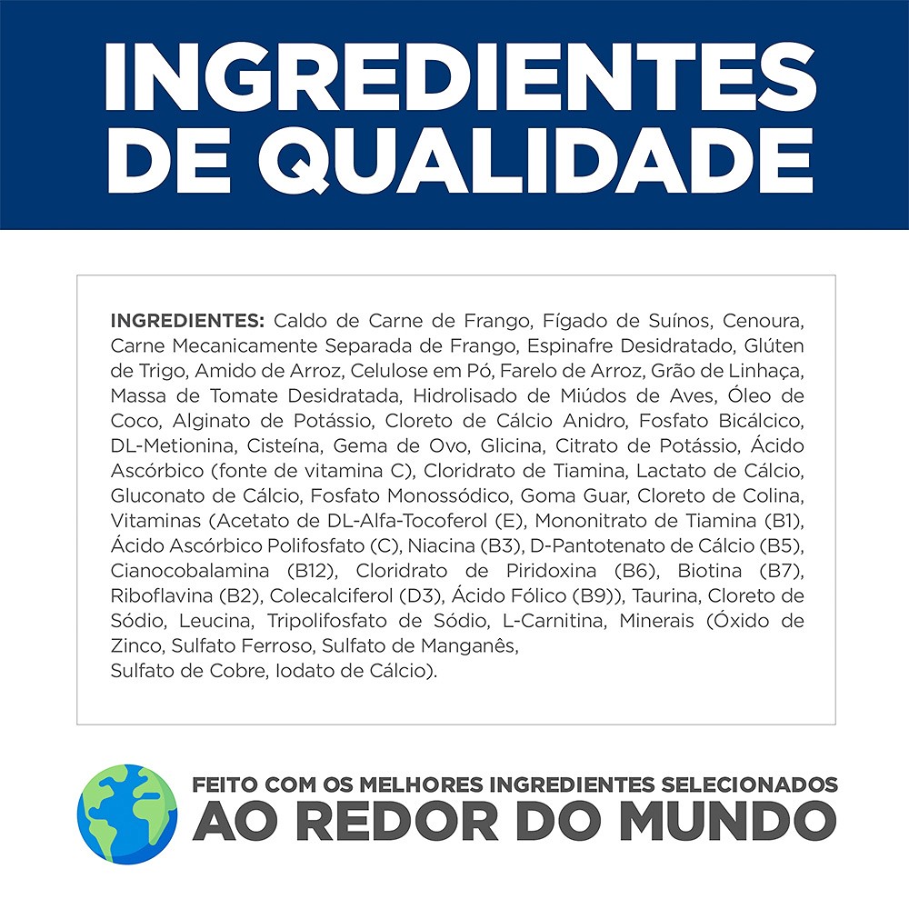 Ração Úmida Hill's Science Diet Peso Perfeito para Cães Adultos Sabor Frango e Vegetais