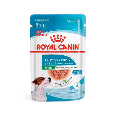 Ração Royal Canin Sachê Mini Puppy para Cães Filhotes de Porte Pequeno 