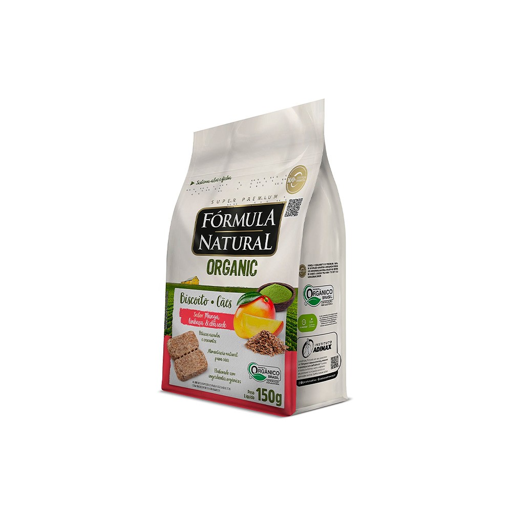 Biscoito Fórmula Natural Organic Manga para Cães Adultos 