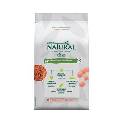 Ração Guabi Natural para Cães Adultos Obesos Porte Mini e Pequeno 10,1kg