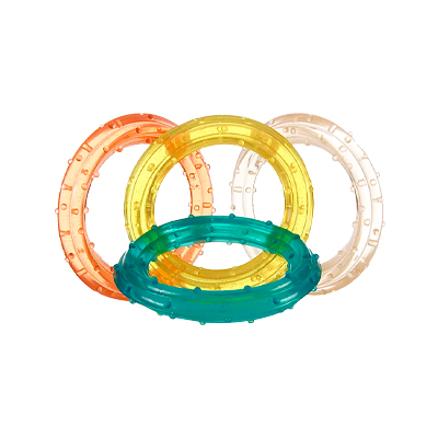 Brinquedo Art Injet Argola de Borracha para Cães - Cores Sortidas 15cm