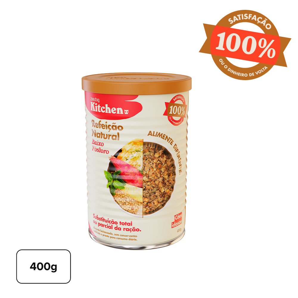 Lata Zee.Dog Kitchen para Cães Idosos Baixo Fósforo - Refeição