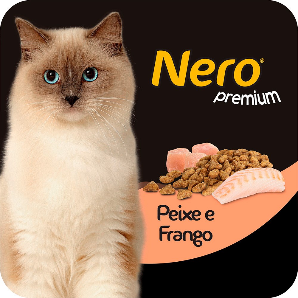 Ração Nero Premium para Gatos Adultos Sabor Peixe e Frango