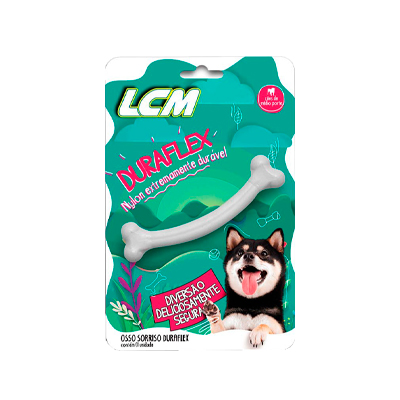 Brinquedo LCM Duraflex Osso Sorriso para Cães U