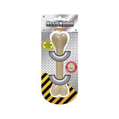 Brinquedo Jambo Mordedor Osso de Nylon Tuff para Cães G
