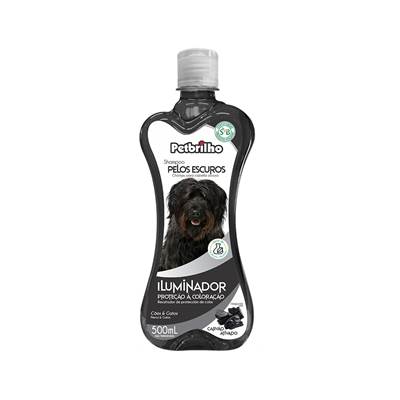 Shampoo Petbrilho Vegano Pelos Escuros para Cães 1L