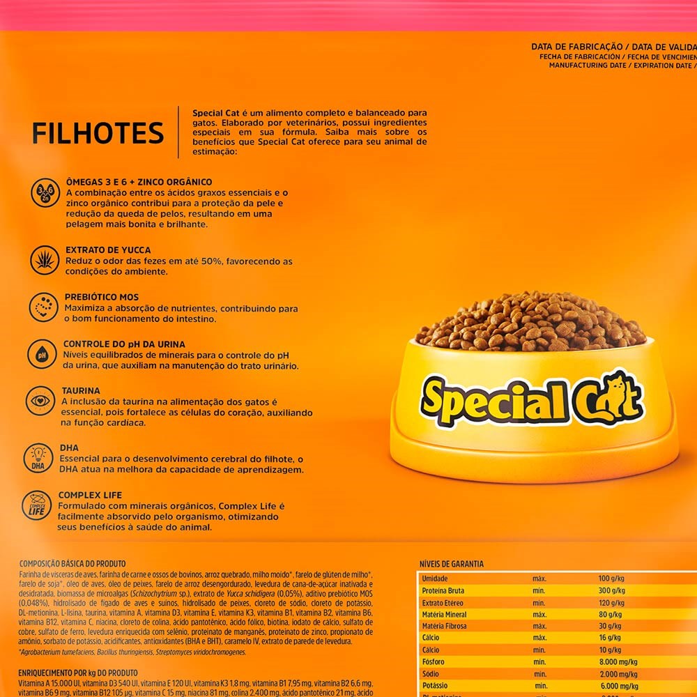 Ração Premium Special Cat para Gatos Filhotes