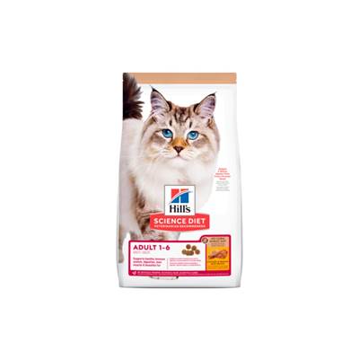 Ração Hill's Science Diet Sem Milho, Trigo ou Soja para Gatos Adultos sabor Frango 1.59kg