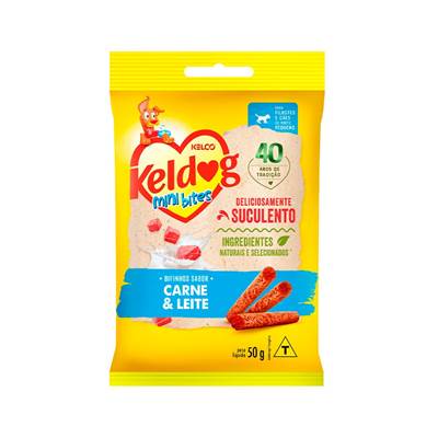 Bifinho Keldog Mini Carne e Leite para Cães