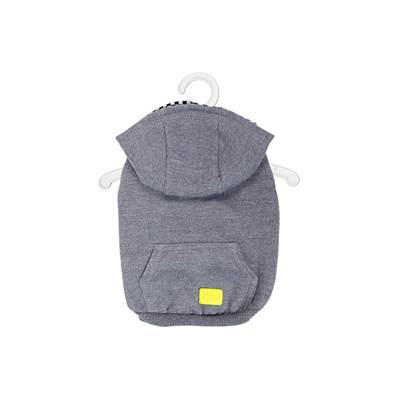Casaco Moletom Urban Puppy Mescla com Capuz para Cães e Gatos Tam 12