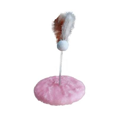 Brinquedo Arranhador Hello Pet Redondo Pelúcia Rose para Gatos U