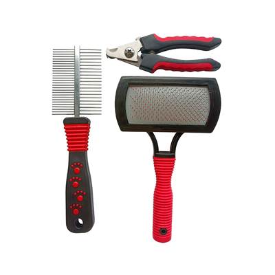 Kit Savana Pet Grooming Vermelho para Cães e Gatos U