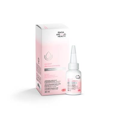 Limpador Auricular Ibasa Ouvipet Dermocalmante para Cães e Gatos 30ml