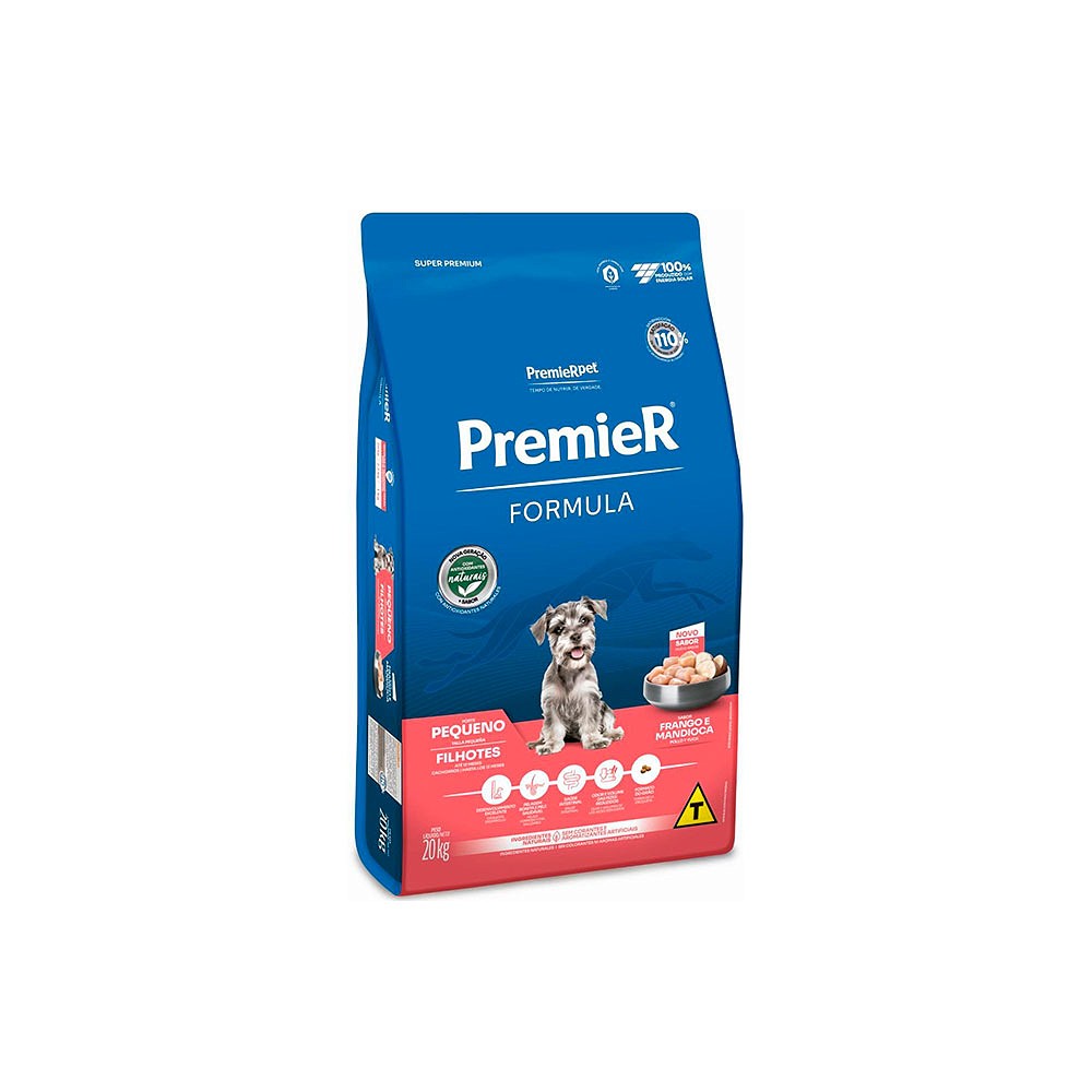 Ração Premier Fórmula para Cães Filhotes Raças Pequenas sabor Frango
