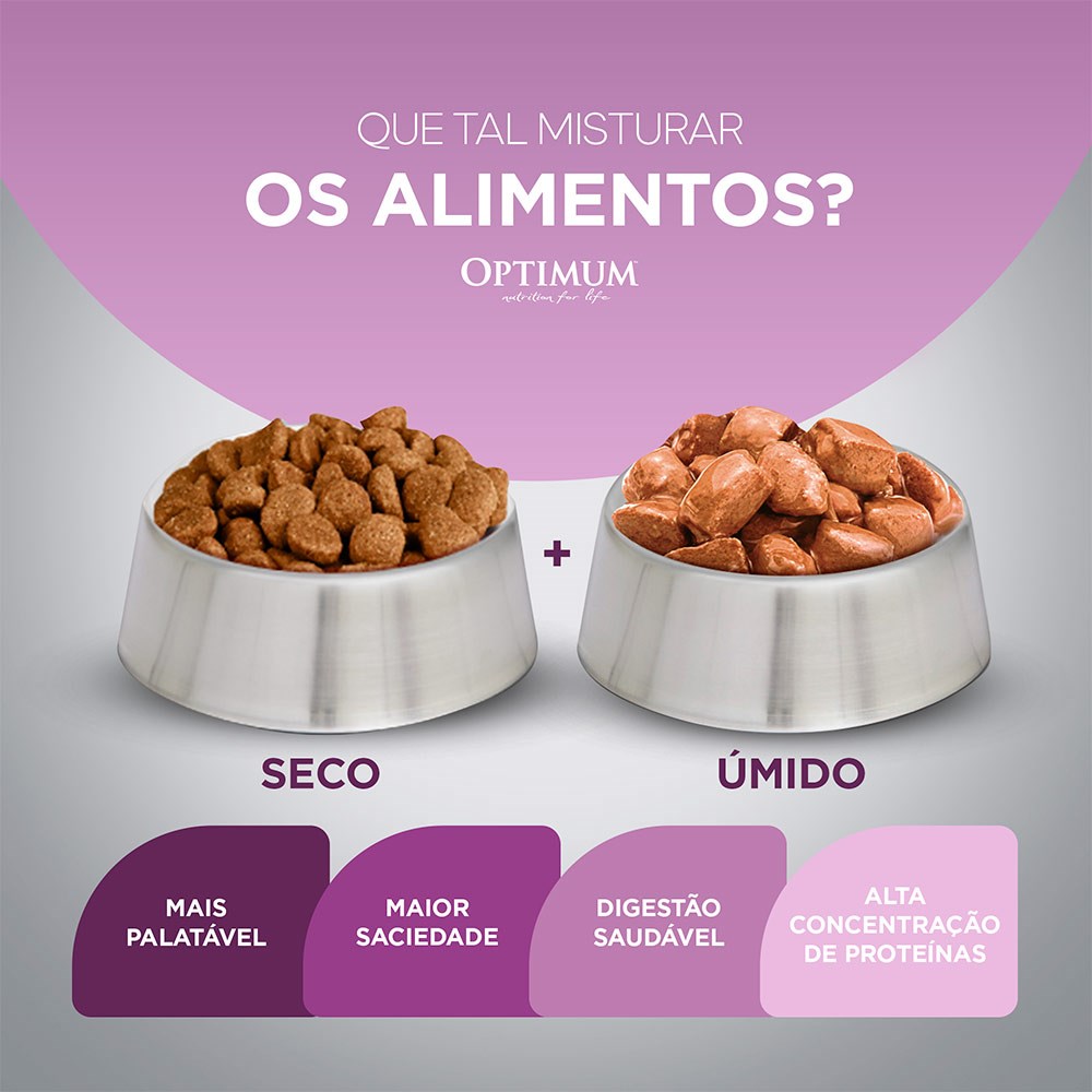 Ração Optimum para Cães Filhotes de Raça Pequena e Mini até 12 Meses sabor Frango