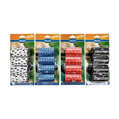 Refil Sacolinha Chalesco para Cães - Cores Sortidas 4 rolos