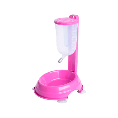 Bebedouro DuraPets DuraFeeder Automático Basic Rosa para Cães e Gatos 1L