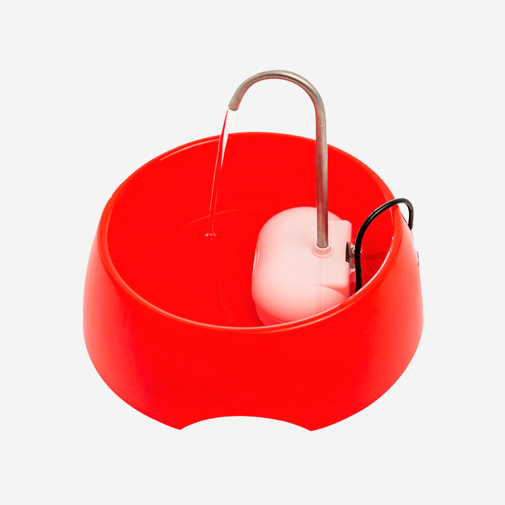 Fonte Aqua Mini Amicus para Cães e Gatos Vermelha Bivolt
