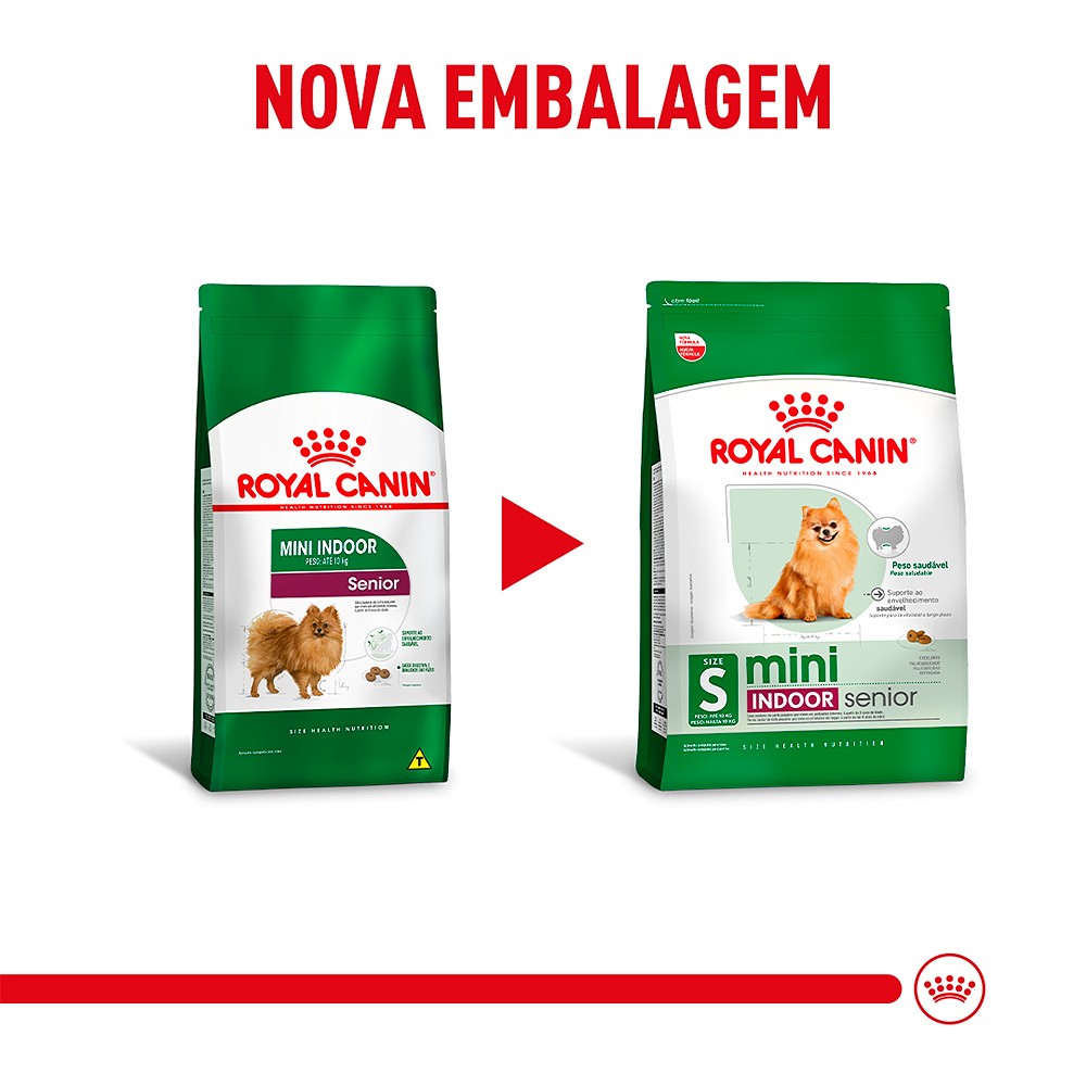 Ração Royal Canin Mini Indoor Sênior para Cães Adultos acima de 8 anos de Porte Pequeno