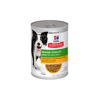 Ração Úmida Hill's Science Diet Vitalidade Sênior para Cães Idosos Sabor Frango e Vegetais 354g