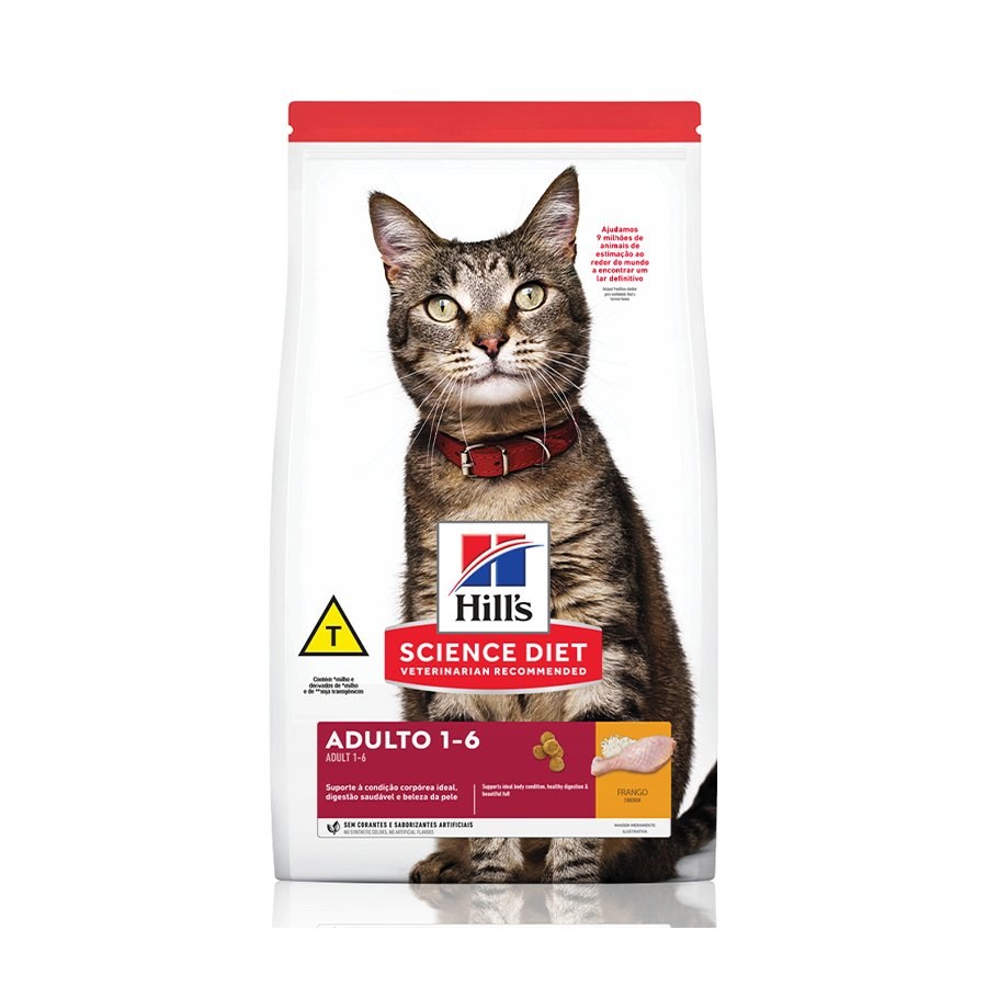 Ração Hill's Science Diet para Gatos Adultos 6kg