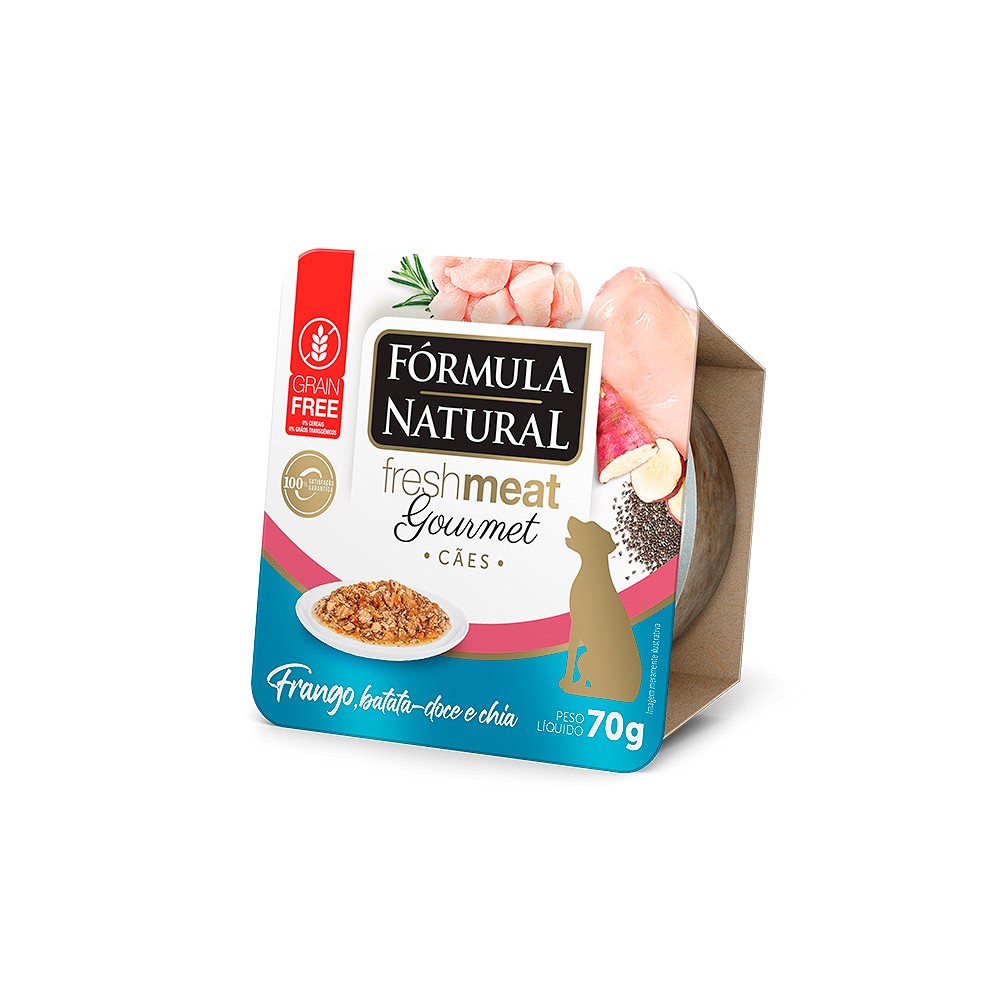 Ração Fórmula Natural Sachê Fresh Meat Gourmet para Cães sabor Frango 