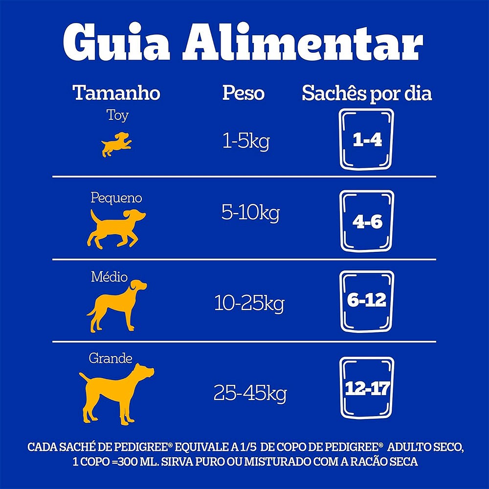 Ração Úmida Pedigree Sachê Carne ao Molho para Cães Adultos - Leve 12 e Pague 10