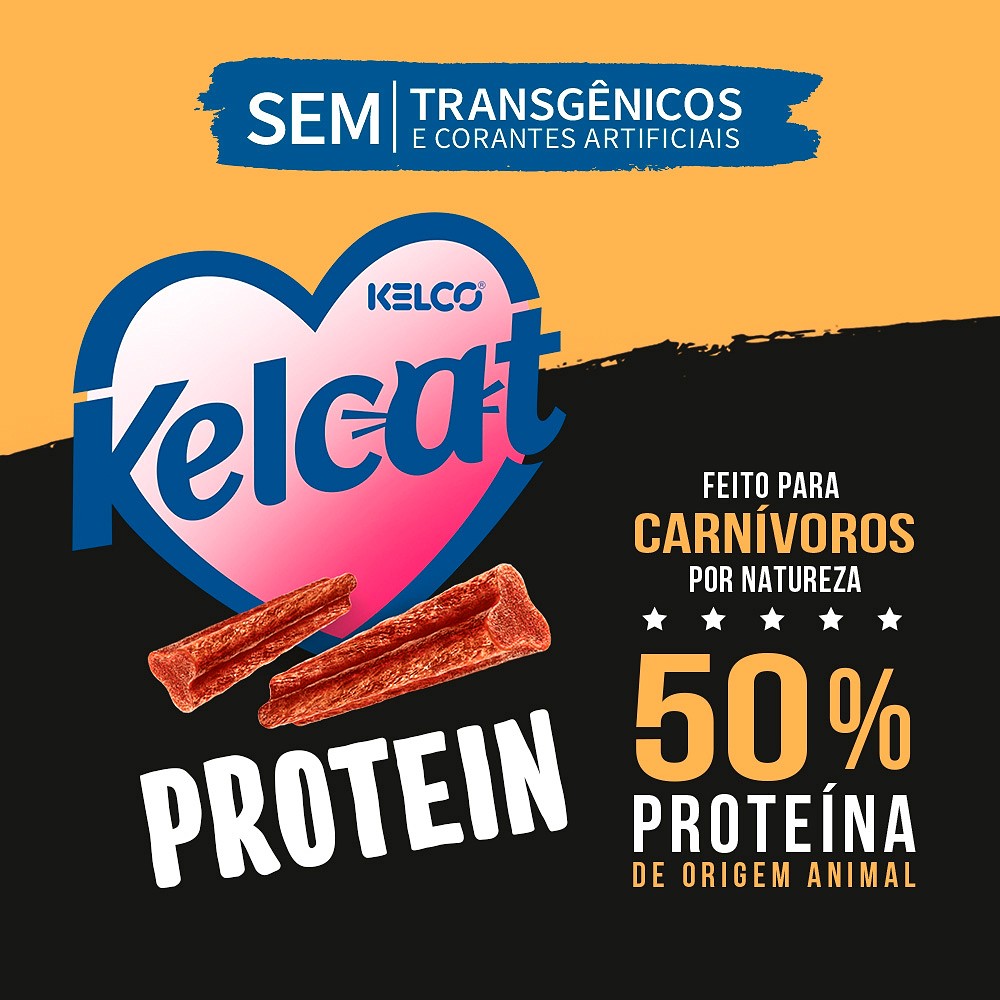 Snack Kelcat Stick Protein para Gatos Sabor Frango