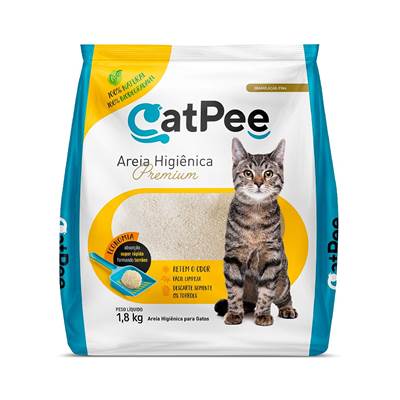 Areia Higiênica CatPee Premium para Gatos 1,8kg