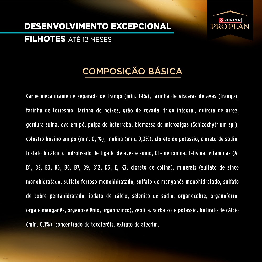 Ração Proplan Desenvolvimento Excepcional para Cães Filhotes de  Porte Mini e Pequeno