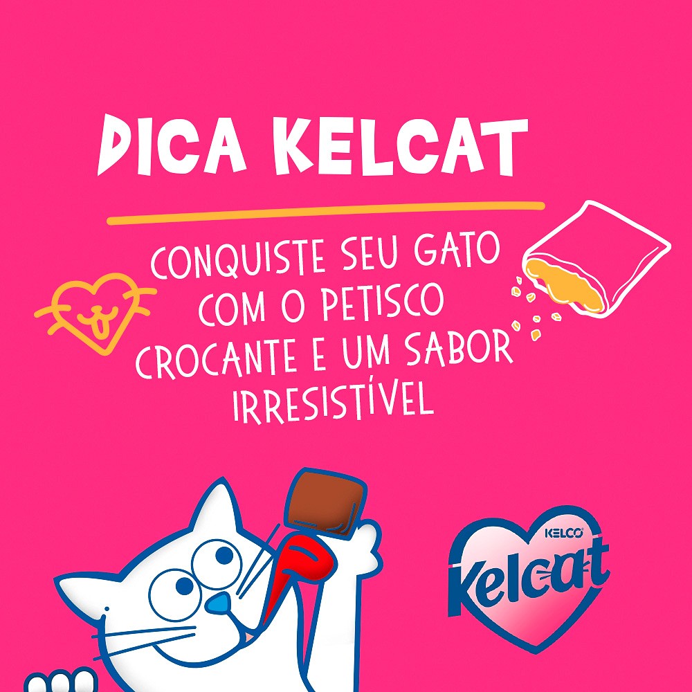 Snack Kelcat para Gatos Sabor Frango