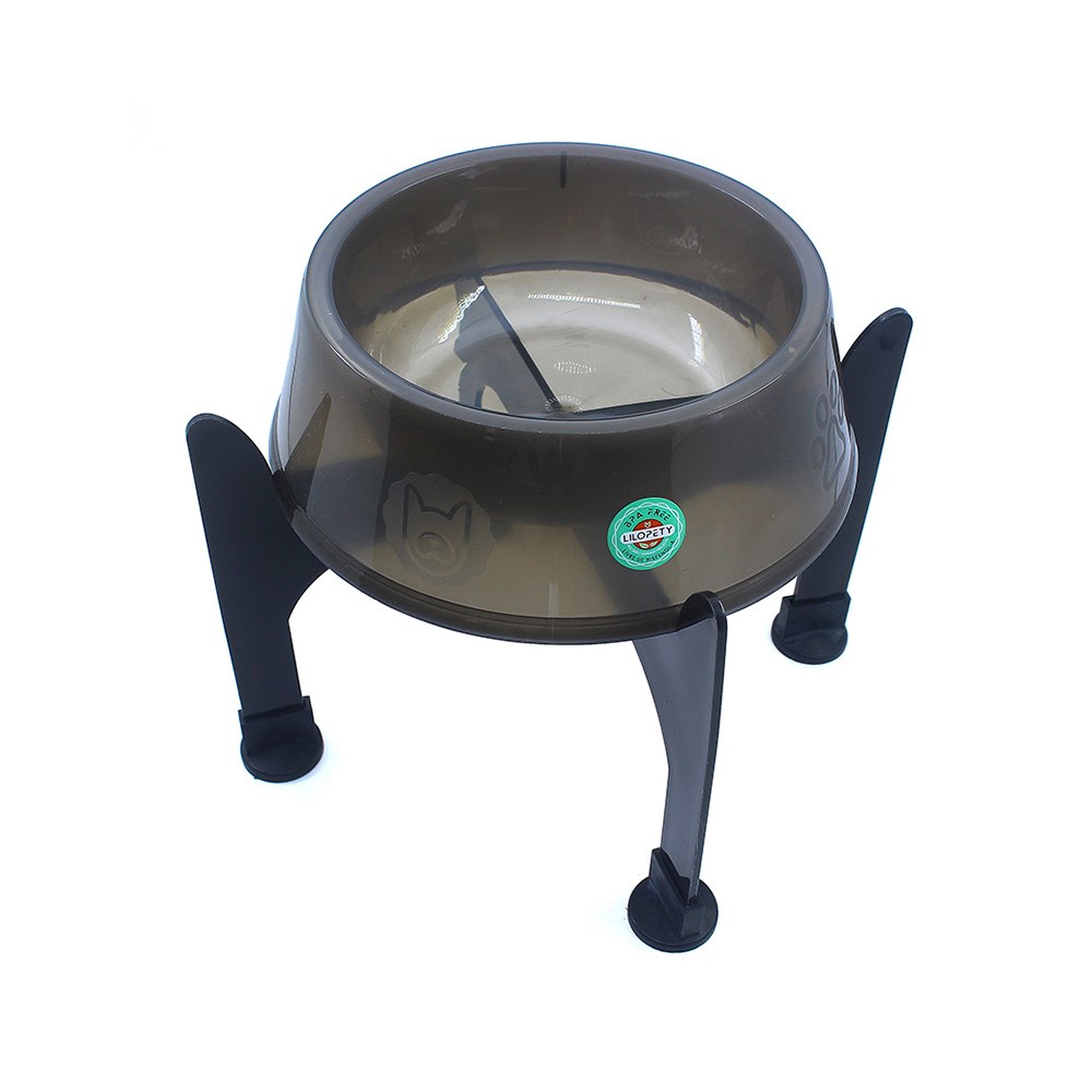 Comedouro Lilopety com Suporte Fume para Cães