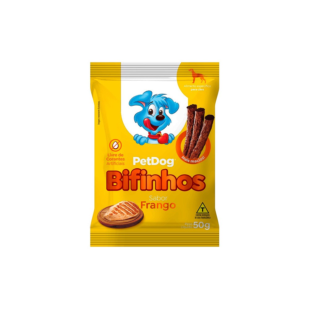 Bifinho Pet Dog para Cães Sabor Frango