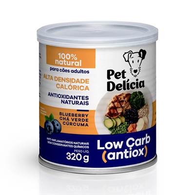 Ração Pet Delícia Low Carb Natural para Cães 320g