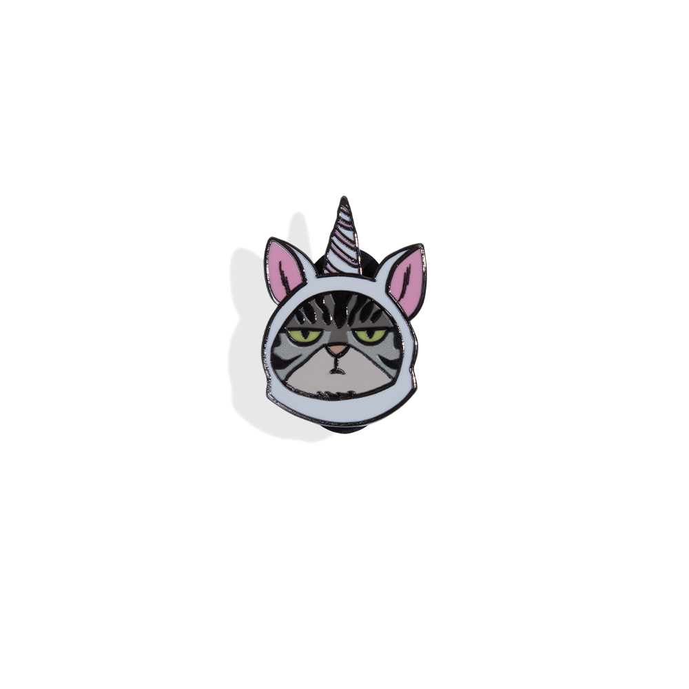 Pin de Lapela Unicórnio Cansei de Ser Gato
