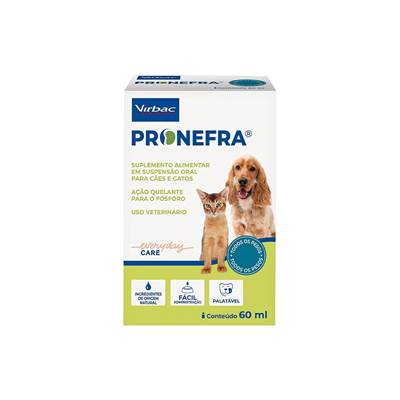 Suplemento Alimentar Virbac Pronefra para Cães e Gatos 60ml
