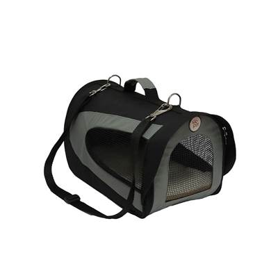 Bolsa de Transporte São Pet P-Sport Preta para Cães e Gatos